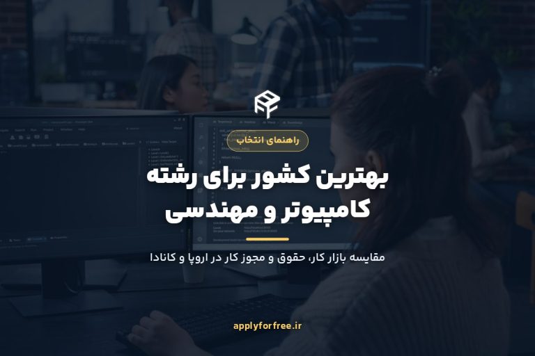 بهترین کشور رشته کامپیوتر ۲۰۲۷ | مقایسه اروپا و کانادا